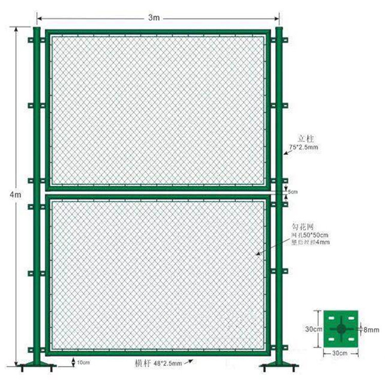 室外籃球場(chǎng)隔離欄圖片2